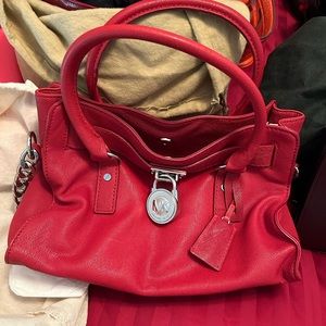 Michael Kors, red handbag